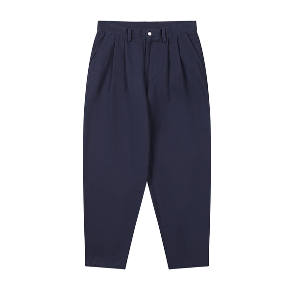 WEMOTO - PLEATED RELAXED PANTS BLUE NAVY