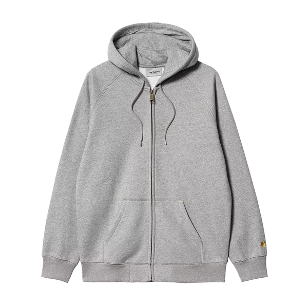 CARHARTT WIP - HOODED CHASE JACKET GREY HEATHER/GOLD