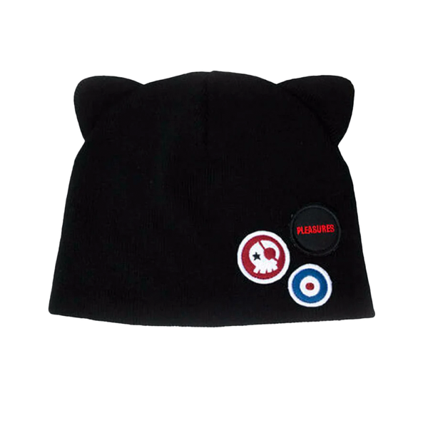 PLEASURES X EVANGELION - CAT EARS BEANIE BLACK