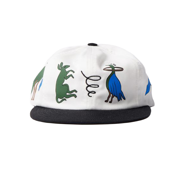 PARRA - ANIMAL STYLE 6 PNALE HAT WHITE