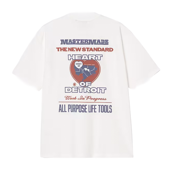 CARHARTT WIP - S/S ARCAN T-SHIRT WHITE HEAVY STONE WASH