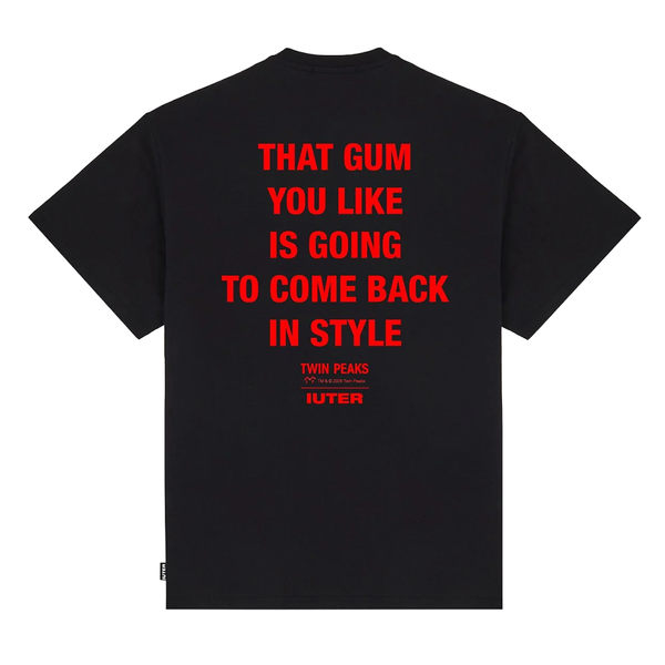 IUTER - TWIN PEAKS: LODGE TEE BLACK