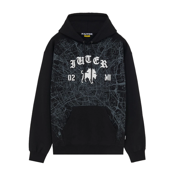 IUTER X CLUB DOGO - MILANO MAP LOGO HOODIE