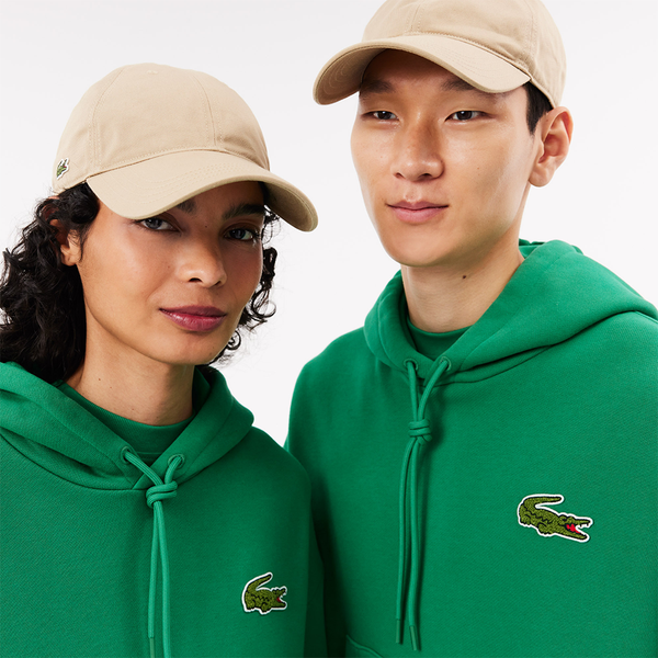 LACOSTE - LOOSE FIT HOODIE GREEN