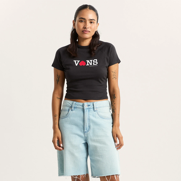VANS - W SOUVENIRE BABY T-SHIRT BLACK