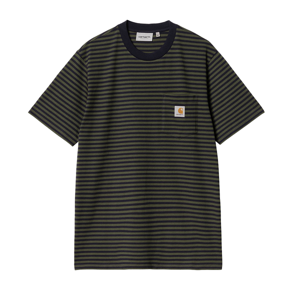 CARHARTT WIP - S/S VERNER POCKET T-SHIRT DARK NAVY/GREEN