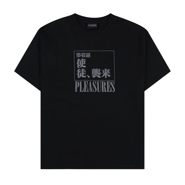 PLEASURES X EVANGELION - ANGEL ATTACK T-SHIRT BLACK