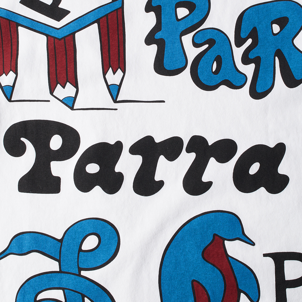 PARRA - CHAIR PENCIL LS T-SHIRT WHITE