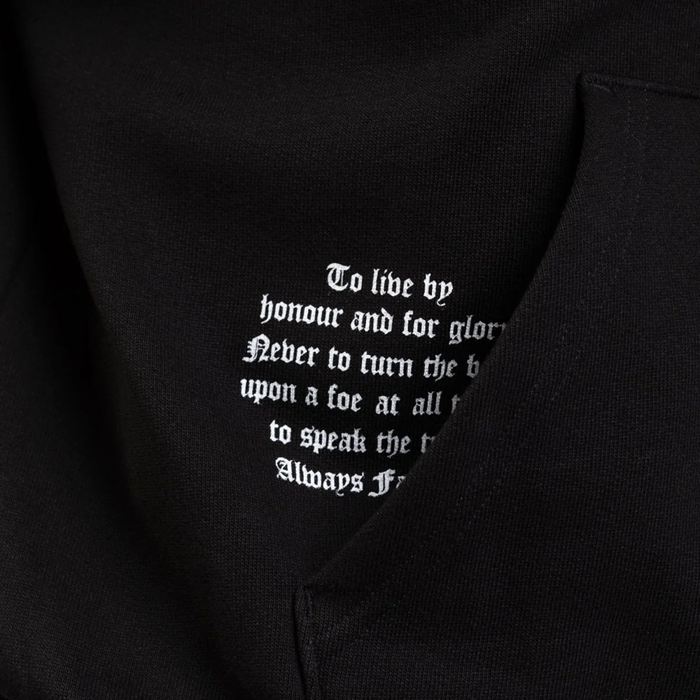 WASTED PARIS - VARG BOXY ZIP HOODIE BLACK