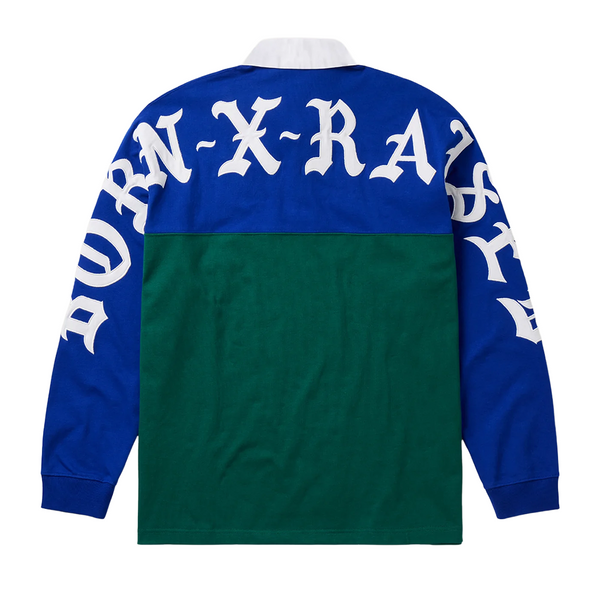 BORN X RAISED - COLOR BLOCKED RUGBY POLO SHIRT