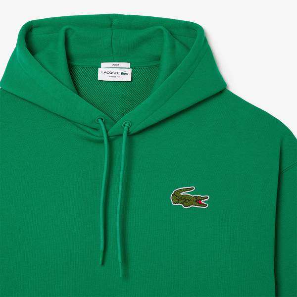 LACOSTE - LOOSE FIT HOODIE GREEN