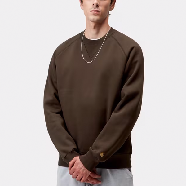 CARHARTT WIP - CHASE SWEATSHIRT TOBACCO/GOLD