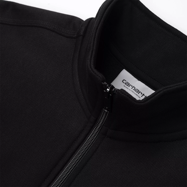 CARHARTT WIP - HALF ZIP AMERICAN SWEAT BLACK