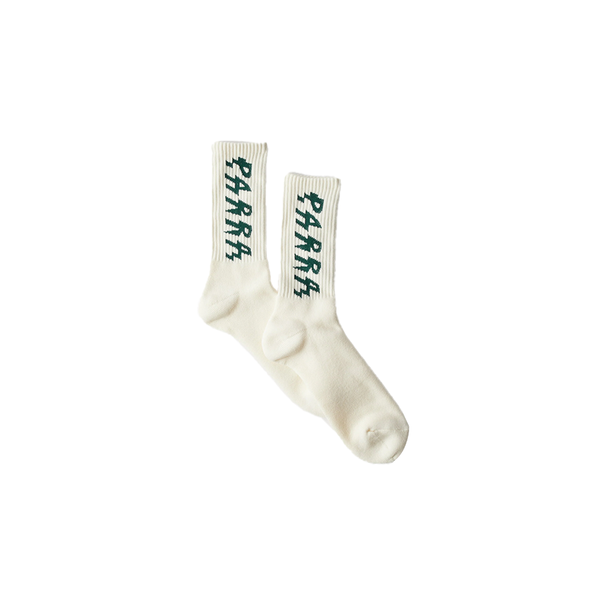 PARRA -  SHOCKER LOGO CREW SOCKS WHITE