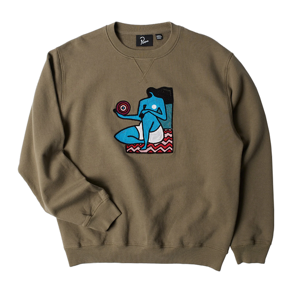 PARRA -  FUTURE VISION CREWNECK STONE GREY