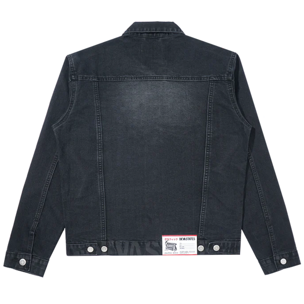 DEVA STATES - DENIM TRUCKER JACKET GRIT BLACK