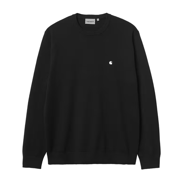 CARHARTT WIP - MADISON SWEATER BLACK/WHITE