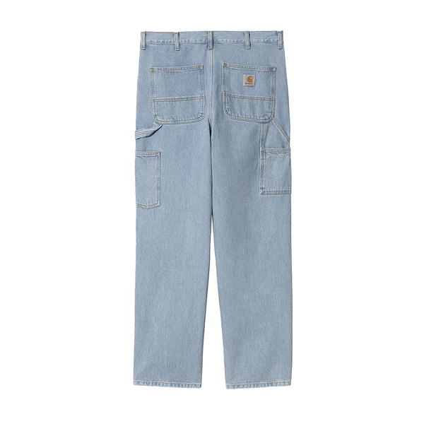 CARHARTT WIP - DOUBLE KNEE PANT BLUE HEAVY STONE BLEACHED