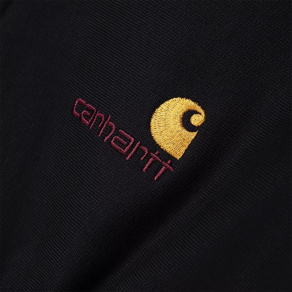 CARHARTT WIP - HALF ZIP AMERICAN SWEAT BLACK