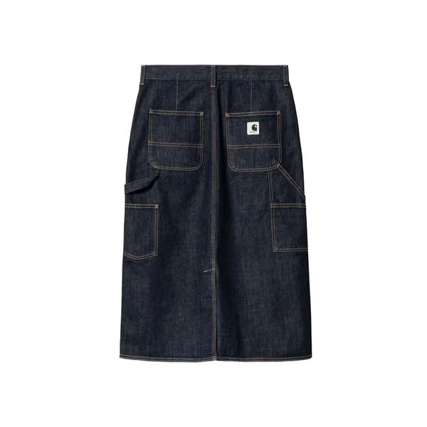 CARHARTT WIP - W' SINGLE KNEE SKIRT BLUE RINSED