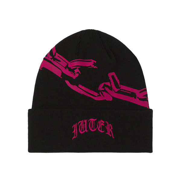 IUTER - CHAIN BEANIE BLACK