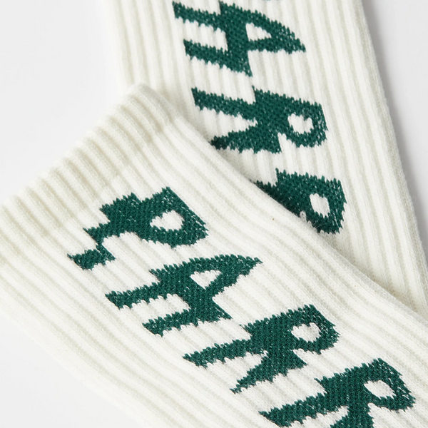 PARRA -  SHOCKER LOGO CREW SOCKS WHITE