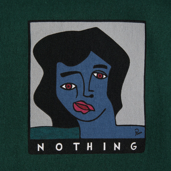 PARRA - NOTHING PLEASE T-SHIRT PINE GREEN