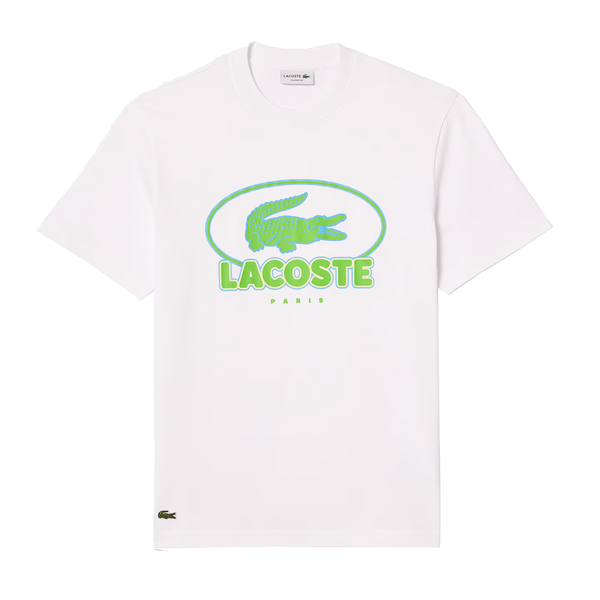 LACOSTE -  LOGO T-SHIRT WHITE