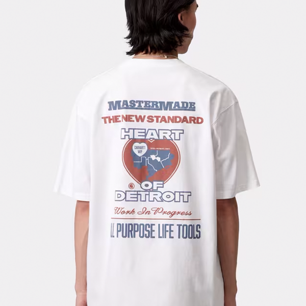 CARHARTT WIP - S/S ARCAN T-SHIRT WHITE HEAVY STONE WASH