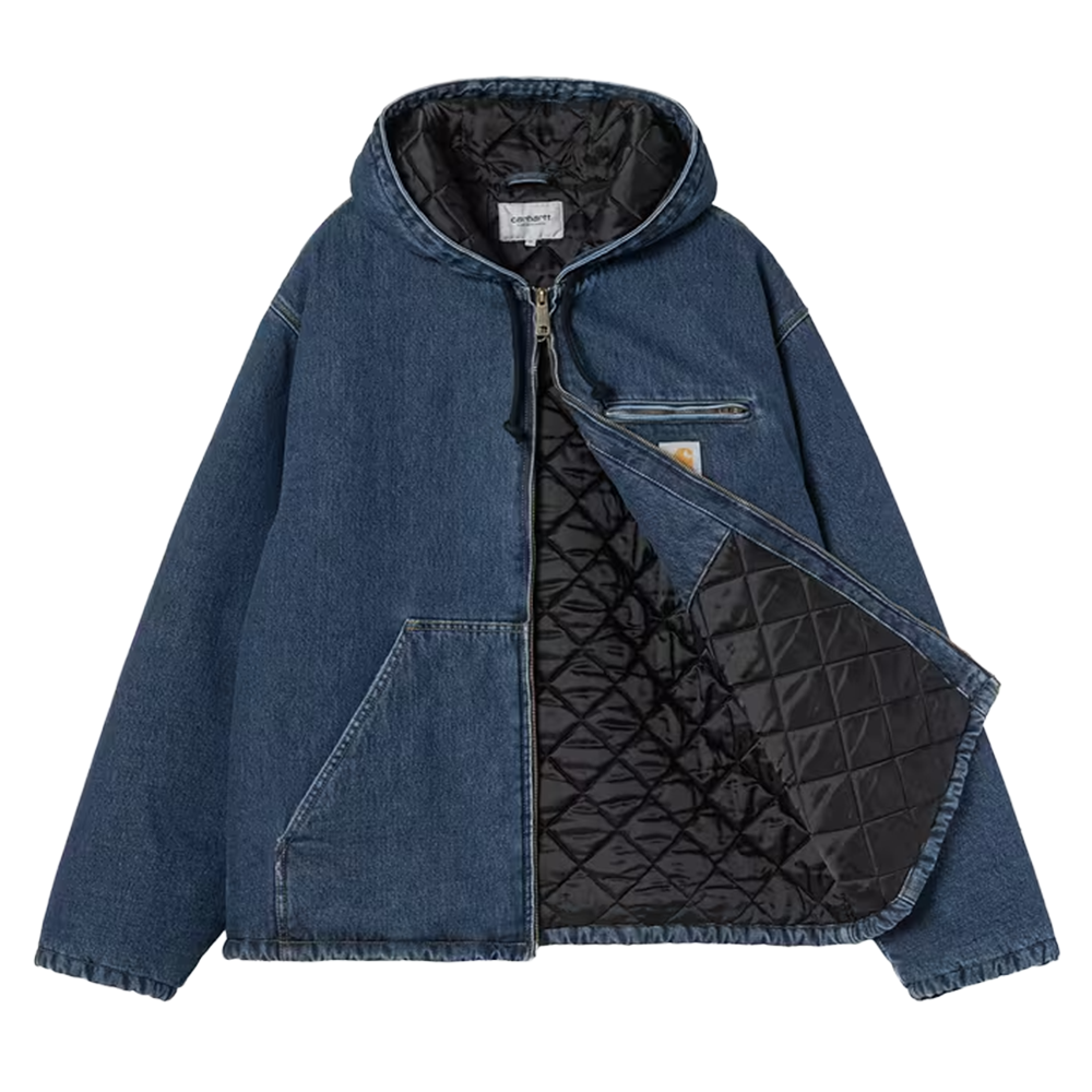 CARHARTT WIP - CLEVELAND JACKET BLUE STONE WASHED