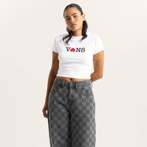 VANS - W SOUVENIRE BABY T-SHIRT WHITE