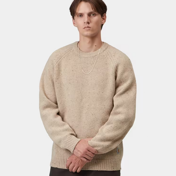 CARHARTT WIP - ANGLISTIC SWEATER SPECKLED FLUER DE SEL