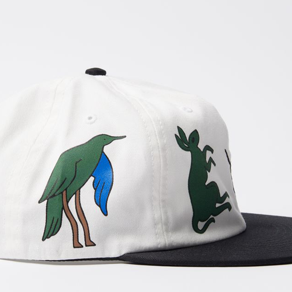 PARRA - ANIMAL STYLE 6 PNALE HAT WHITE