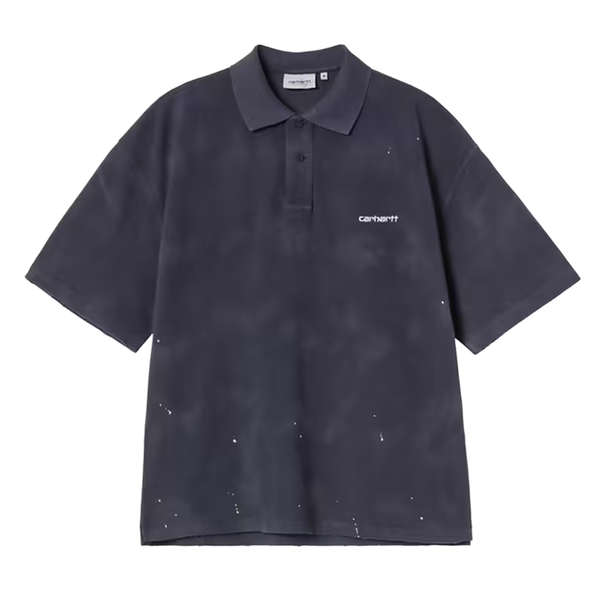 CARHARTT WIP - S/S PAINTER POLO DARK NAVY DESTROY WASH