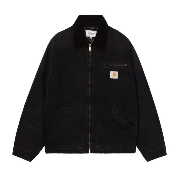 CARHARTT WIP - OG DETROIT JACKET BLACK/BLACK STONE CANVAS