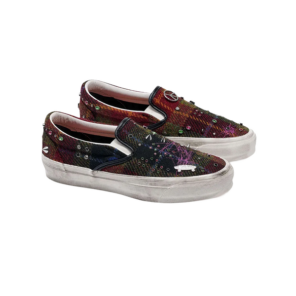 VANS - LX CLASSIC SLIP ON 98 HARRIS TWEED RED MULTI