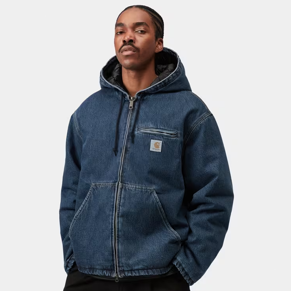 CARHARTT WIP - CLEVELAND JACKET BLUE STONE WASHED
