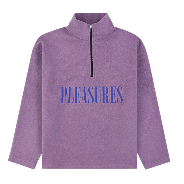PLEASURES - ONYX HALF ZIP POLAR FLEECE LILIAC