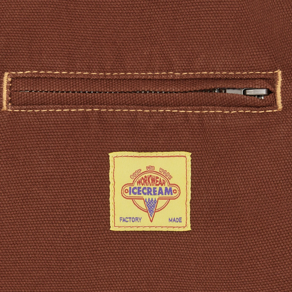 ICECREAM - CANVAS LINED WORK JACKET BROWN