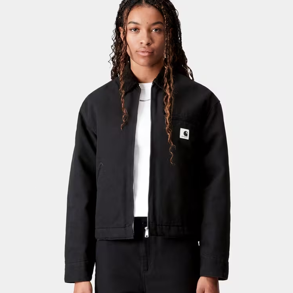 CARHARTT WIP - W' OG DETROIT JACKET BLACK/BLACK RINSED