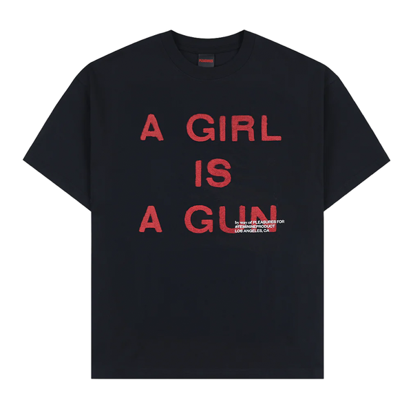PLEASURES - GIRL IS A GUN T-SHIRT BLACK