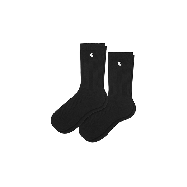 CARHARTT WIP - MADISON PACK SOCKS BLACK/WHITE
