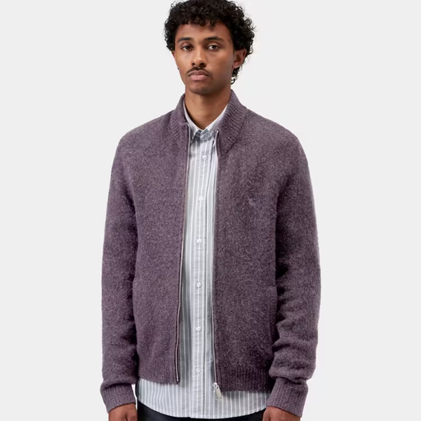CARHARTT WIP - CURTIS SWEATER JACKET SHADY PURPLE