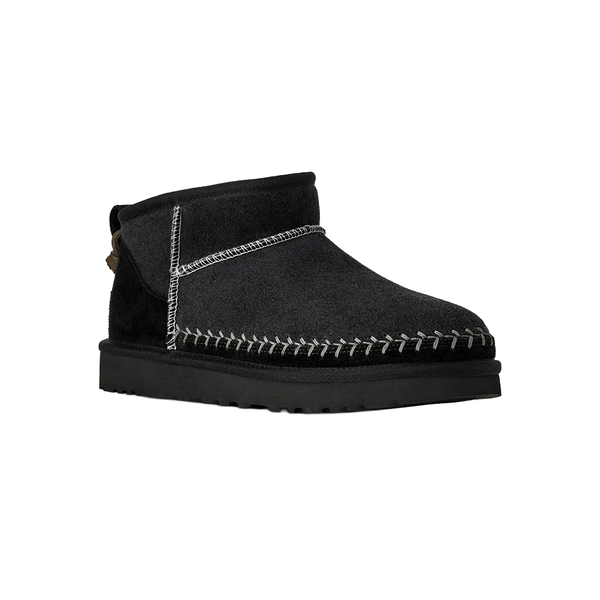 UGG - W' CLASSIC ULTRA MINI BIARRITZ BLACK