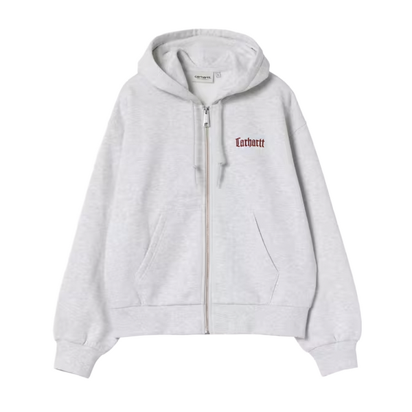 CARHARTT WIP - W' HOODED SCHOOLING JACKET ASH HEATHER/GREY