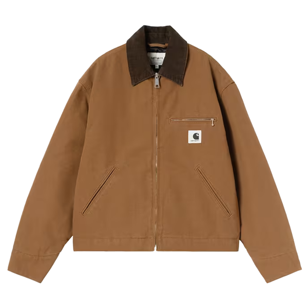 CARHARTT WIP - W' OG DETROIT JACKET BROWN/TOBACCO RINSED