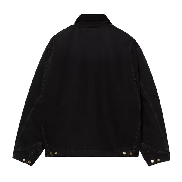 CARHARTT WIP - OG DETROIT JACKET BLACK/BLACK STONE CANVAS