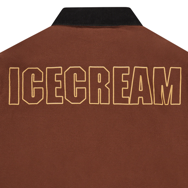 ICECREAM - CANVAS LINED WORK JACKET BROWN