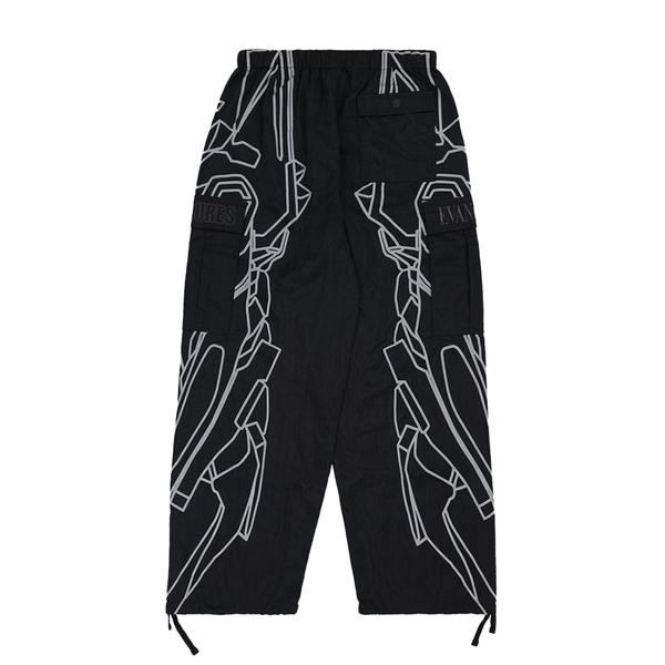 PLEASURES X EVANGELION - EVA-1 CARGO PANTS BLACK