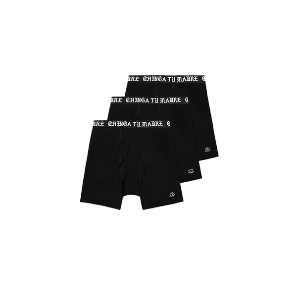 BORN X RAISED - CHINGA TU MADRE BOXER BRIEFS 3PACK